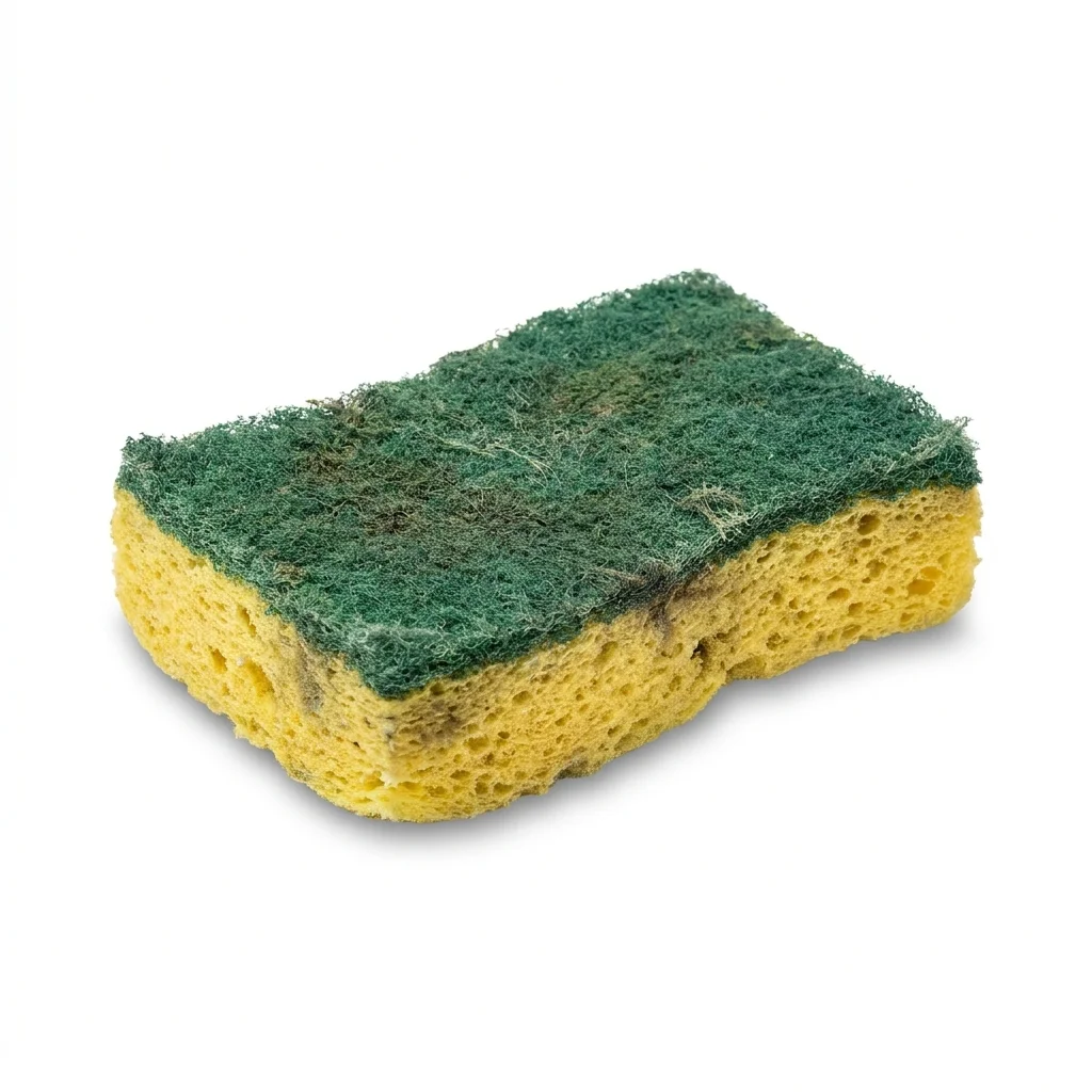 sponge and elbow grease