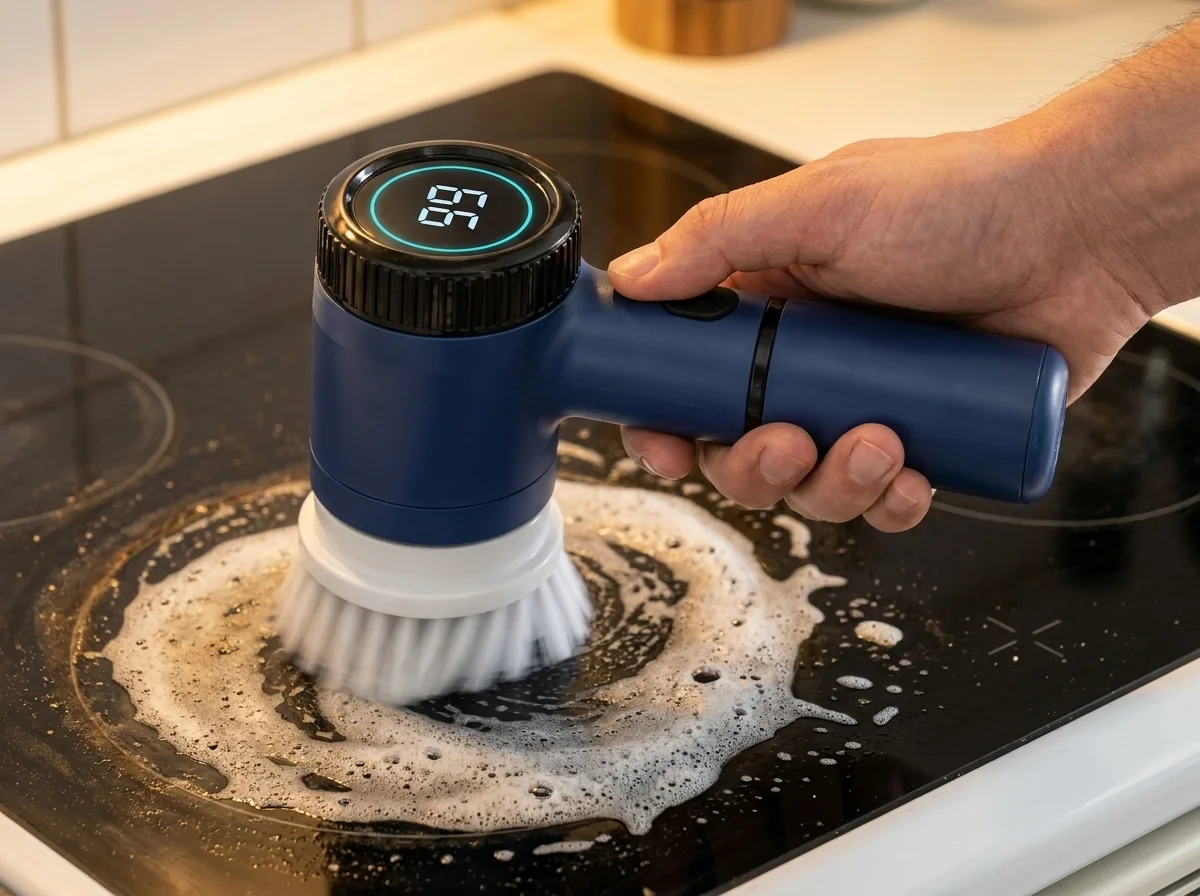 step 2 - spin the head across the mess